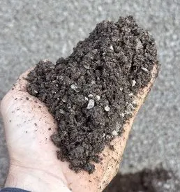 black decomposed granite